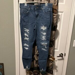 Distressed Blue Women's Jeans